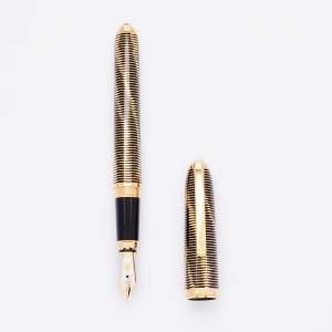 Cartier Louis Cartier Limited Series Gold Plated Fountain Pen 18K Gold Nib