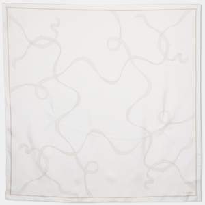 Cartier Pale Pink Print Silk Scarf