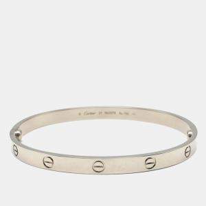 Cartier 18K White Gold Love Bracelet