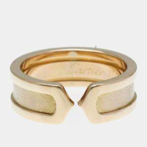 Cartier 18K Rose Gold Double C de Cartier Wedding Band Ring EU 50