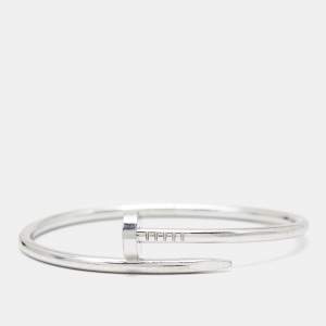 Pre Owned Cartier Juste Un Clou18k  White Gold Bracelet 18