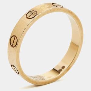 Pre Owned Cartier Love 18k Yellow Gold Wedding Band Ring Size 55