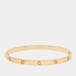Cartier Love 18K Yellow Gold Narrow SM Bracelet 16