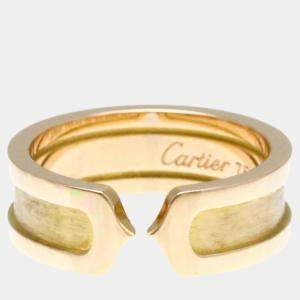 Cartier 18K Rose Gold C De Cartier Band Ring EU 52