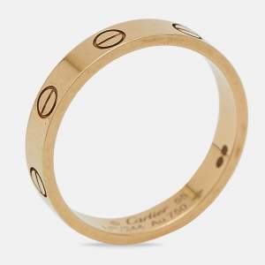 Pre Owned Cartier Love 18k Yellow Gold Wedding Band Ring Size 55