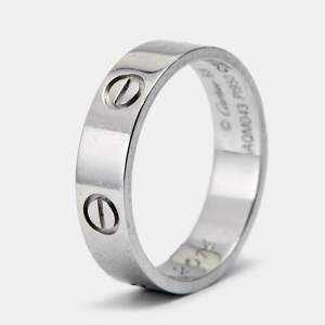 Cartier Love Platinum Ring Size 63