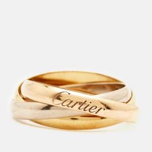 Cartier Trinity 18k Three Tone Gold Ring Size 52