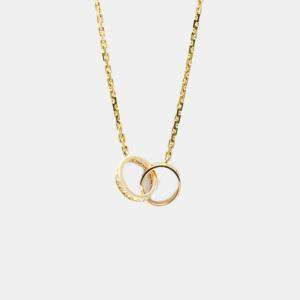 Cartier 18K Yellow Gold and Diamond Love Pendant Necklace