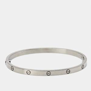 Cartier Love 18k White Gold Small Model Bracelet 16