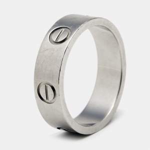 Cartier Love Platinum Ring Size 54