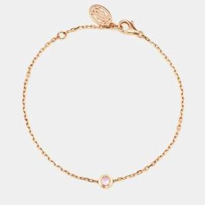 Pre Owned Cartier d'Amour Pink Sapphire 18k Rose Gold Bracelet