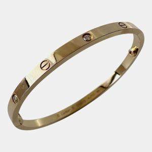 Cartier 18K Yellow Gold and 6 Diamonds Love Bangle Bracelet
