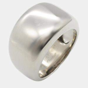 Pre Owned Cartier 18K White Gold Nouvelle Vague Band Ring EU 55