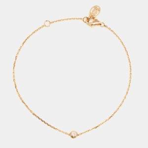 Pre Owned Cartier d'Amour Diamond 18k Yellow Gold XS Model Bracelet