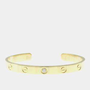 Cartier 18K Yellow Gold and Diamond Love Bracelet