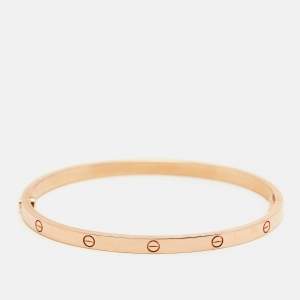 Cartier Love 18k Rose Gold Small Model Bracelet 17