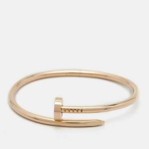 Cartier Juste Un Clou 18k Rose Gold Bracelet 17