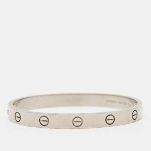 Pre Owned Cartier Love 18k White Gold Bracelet 16