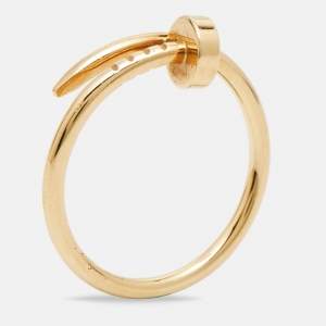 Pre Owned Cartier Juste Un Clou 18k Yellow Gold Small Model Ring Size 55