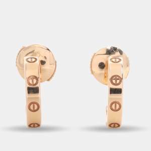 Cartier Love 18k Rose Gold Earrings