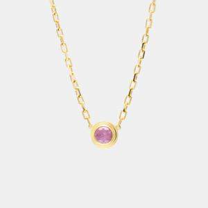 Cartier 18K Pink Gold Sapphire Legers De Cartier Necklace