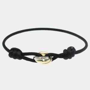 Pre Owned Cartier 18K Yellow Gold, Rose Gold, White Gold Trinity Chord Bracelets
