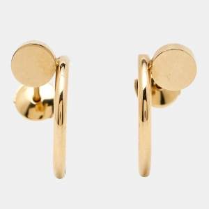 Cartier Juste Un Clou 18K Rose Gold Small Model Hoop Earrings