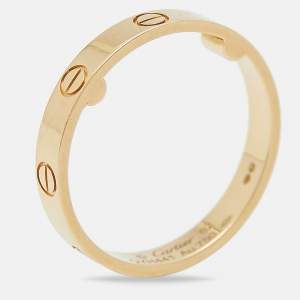 Pre Owned Cartier Love 18k Yellow Gold Wedding Band Ring Size 58
