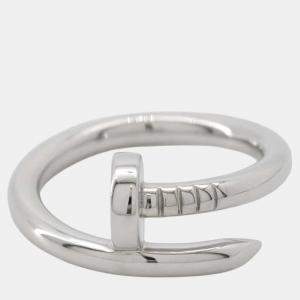 Cartier 18K White Gold Juste Un Clou Ring EU 54  