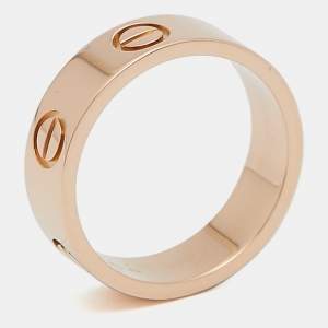 Cartier Love 18k Rose Gold Ring Size 51
