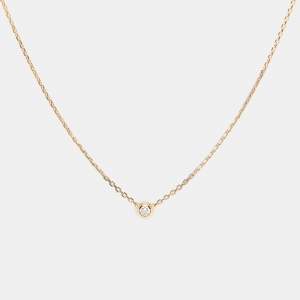 Pre Owned Cartier D'Amour Diamond 18K Yellow Gold XS Model Necklace