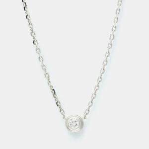 Cartier 18K White Gold D'amour Diamond Necklace 