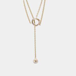 Cartier 18K Rose Gold, 18K White Gold & 18K Yellow Gold Baby Trinity Pampilles Necklace