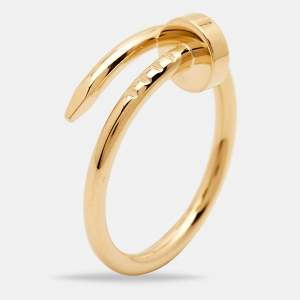 Pre Owned Cartier Juste Un Clou 18k Yellow Gold Small Model Ring Size 49