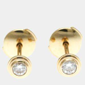 Cartier 18K Pink Gold Diamond SM D'Amour Earrings