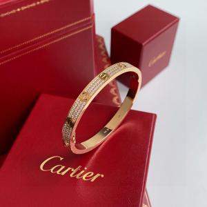 Cartier 18K Yellow Gold and Diamond Love Bangle Bracelet