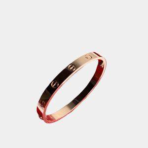 Cartier 18K Rose Gold Love Bangle Bracelet