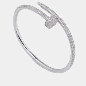Cartier 18K White Gold, Diamond Juste Un Clou Bracelet