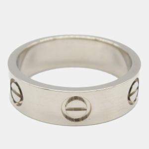 Pre Owned Cartier 18K White Gold Love Ring EU 53