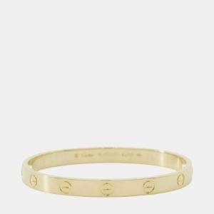 Cartier 18K Yellow Gold Love Bangle Bracelet