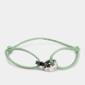 Cartier Love 18K White Gold Black Ceramic Diamond Bracelet