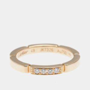 Cartier 18K Rose Gold Diamonds Maillon Panthere Wedding Band EU 49