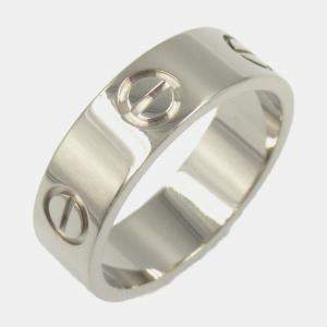 Cartier 18K White Gold Love Ring EU 51