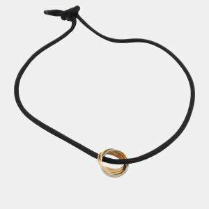 Cartier 18K Yellow, White, Rose Gold  Trinity Cord Bracelet 