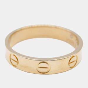 Cartier 18K Pink Gold Mini Love Ring EU 48 