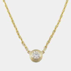 Cartier 18K Yellow Gold Xs Diamond D'Amour Necklace 
