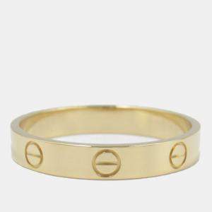 مملوكة مسبقًا Cartier 18K Yellow Gold Mini Love Ring EU 61