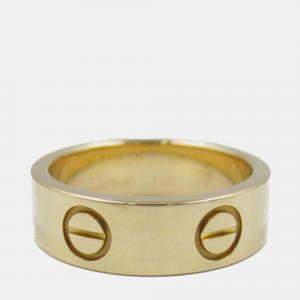 Cartier 18K Yellow Gold Classic Love Ring EU 49