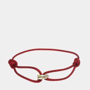 Cartier 18K Yellow Gold, Rose Gold, White Gold Trinity Cord Bracelet