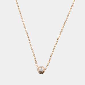 Cartier 18K Rose Gold Diamond D'amour Necklace